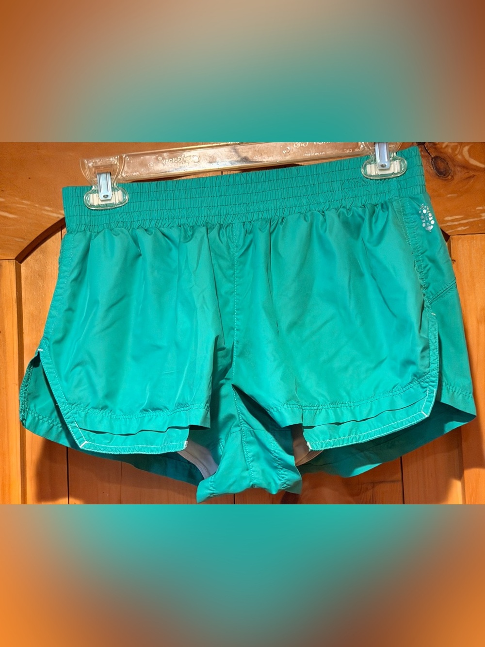 FP Movement by Free People Green “Gold Medal” Athletic Shorts